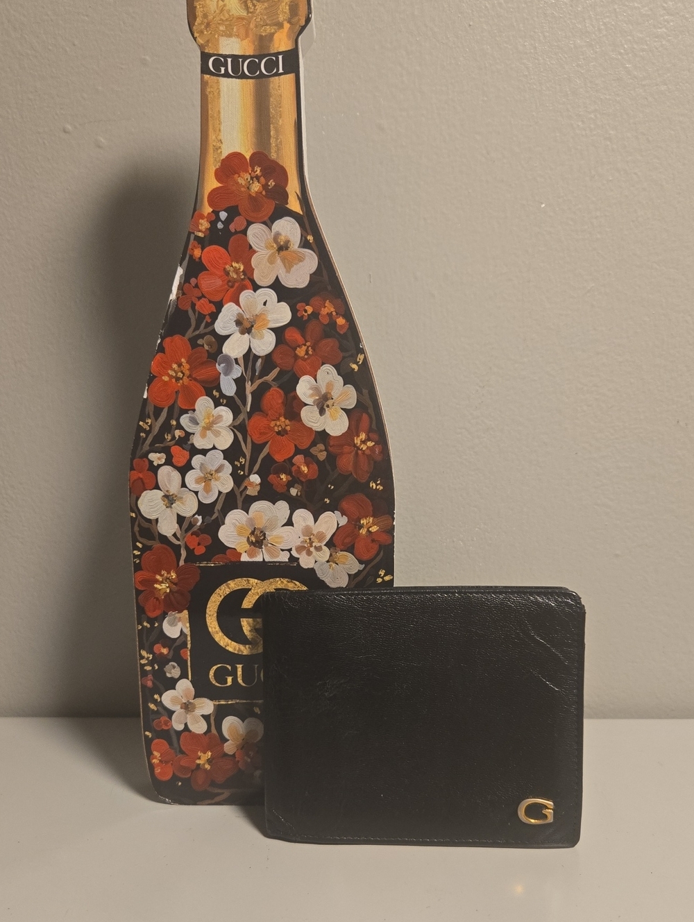 Gucci Black Leather Bifold Wallet